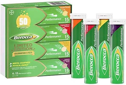 Berocca Performance Effervescent Tablets 60 Tablets Limited Edition Celebration Pack