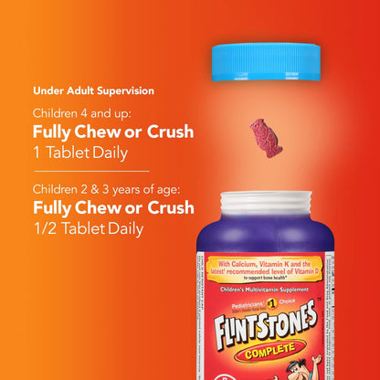 Flintstones Vitamins Complete Multivitamin Chewables - 60 Count