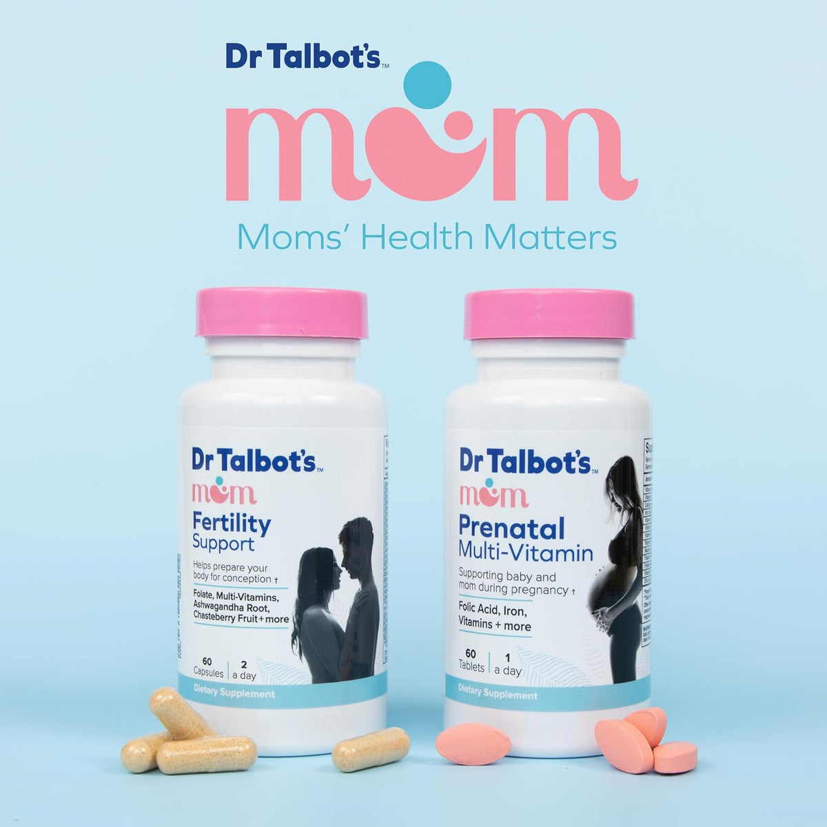 Dr. Talbot's Mom Fertility Support Multivitamins - Aids Ovulation and Prepares the Body for Conception - 60 Capsules - görsel 5