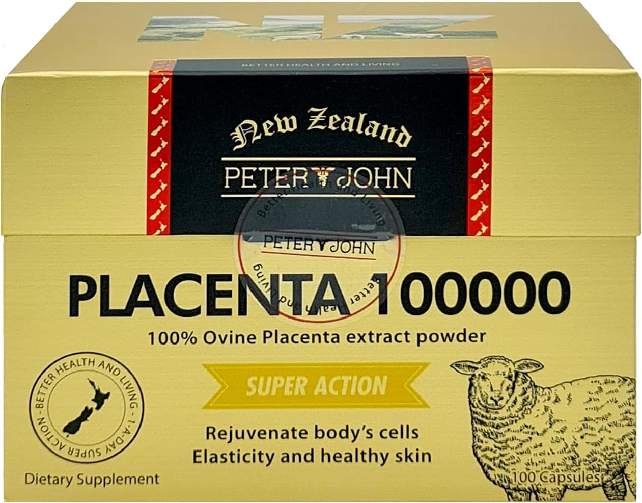 HEALTHFARM Ovine Placenta 100000 - 100 Capsules - görsel 1