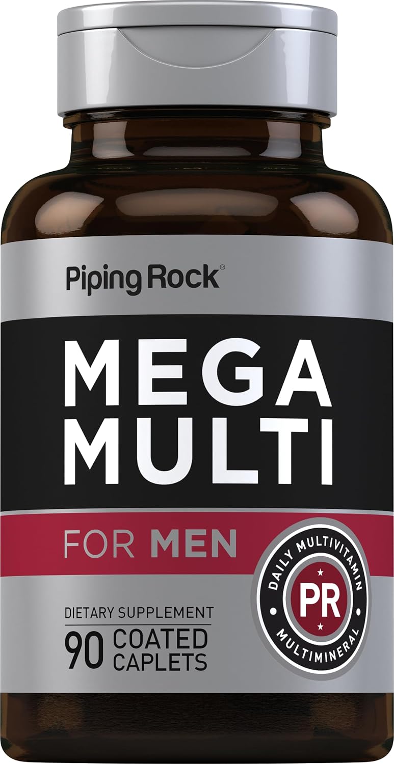 Piping Rock Men's Multivitamin – 90 Caplets - görsel 1