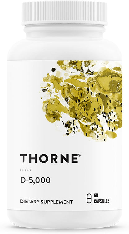 THORNE Vitamin D-5,000 – Vitamin D3 Supplement – 60 Capsules