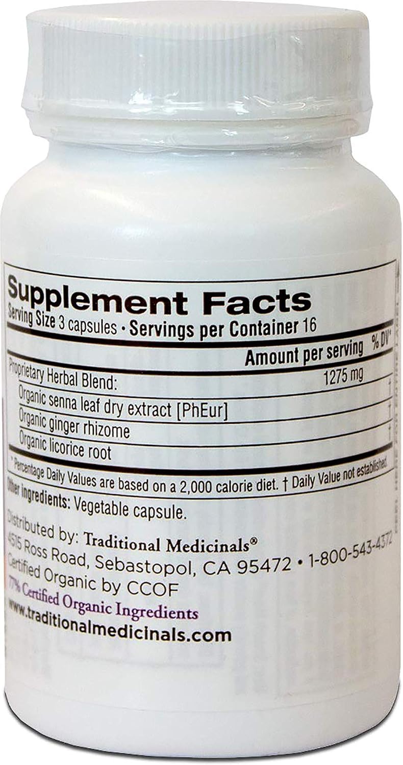 Traditional Medicinals Smooth Move Senna Capsules, 50 Capsules - görsel 6
