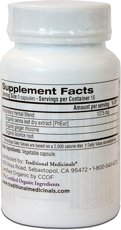 Traditional Medicinals Smooth Move Senna Capsules, 50 Capsules
