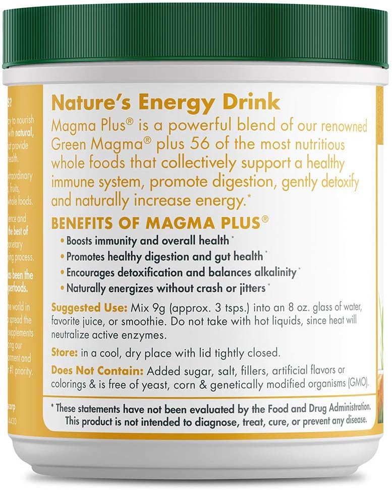 Green Foods Magma Plus - Natural Energy Booster & Green Superfood Supplement, 150g - görsel 2