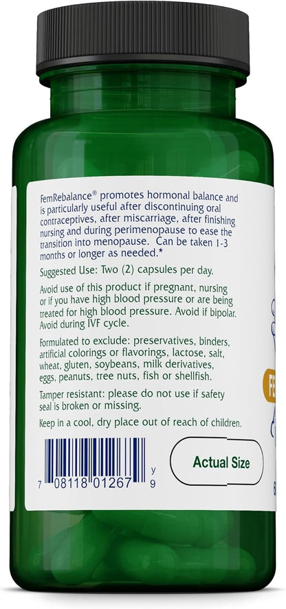 Vitanica FemRebalance – Hormone Balance Support with Borage Oil & Maca Root