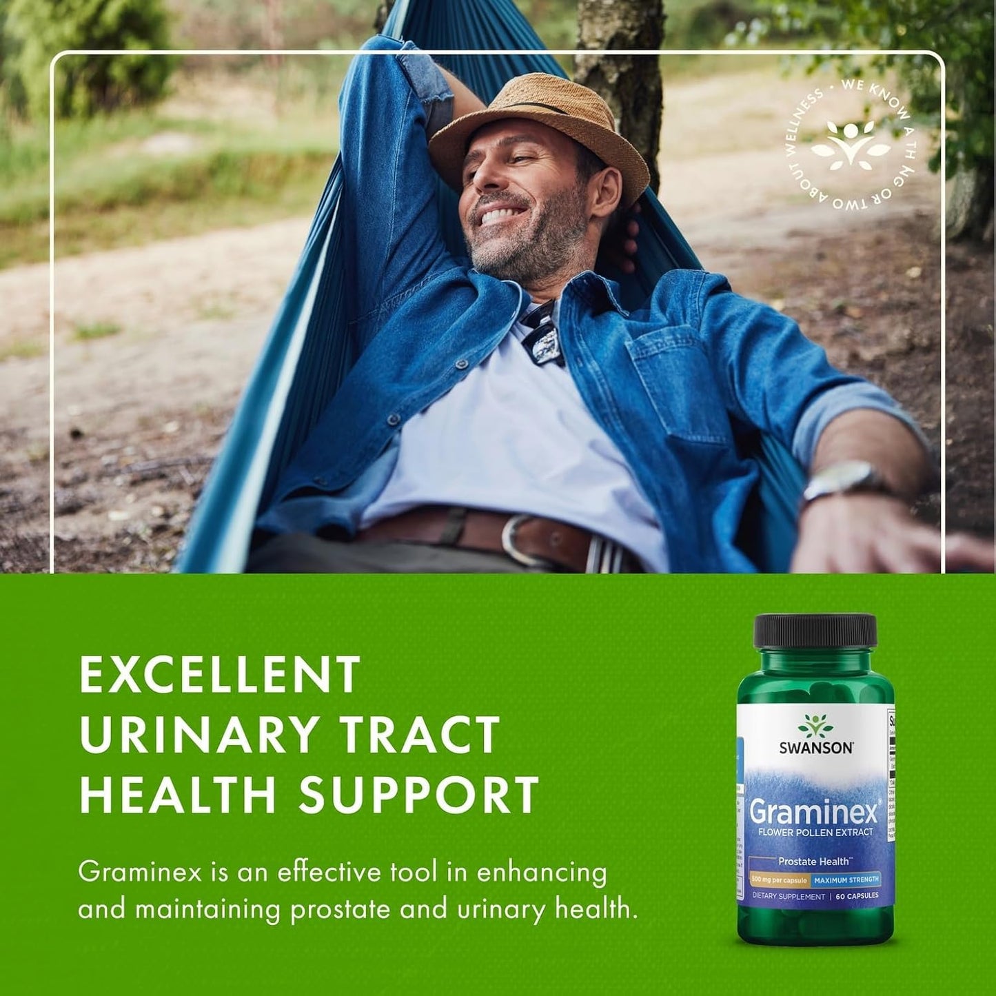 Swanson Maximum Strength Graminex Flower Pollen Extract - 60 Capsules (2 Pack) - görsel 5