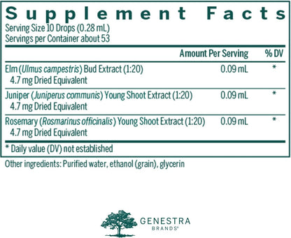 Genestra Brands Acn-gen | Elm, Juniper, and Rosemary Herbal Supplement, 15 ml