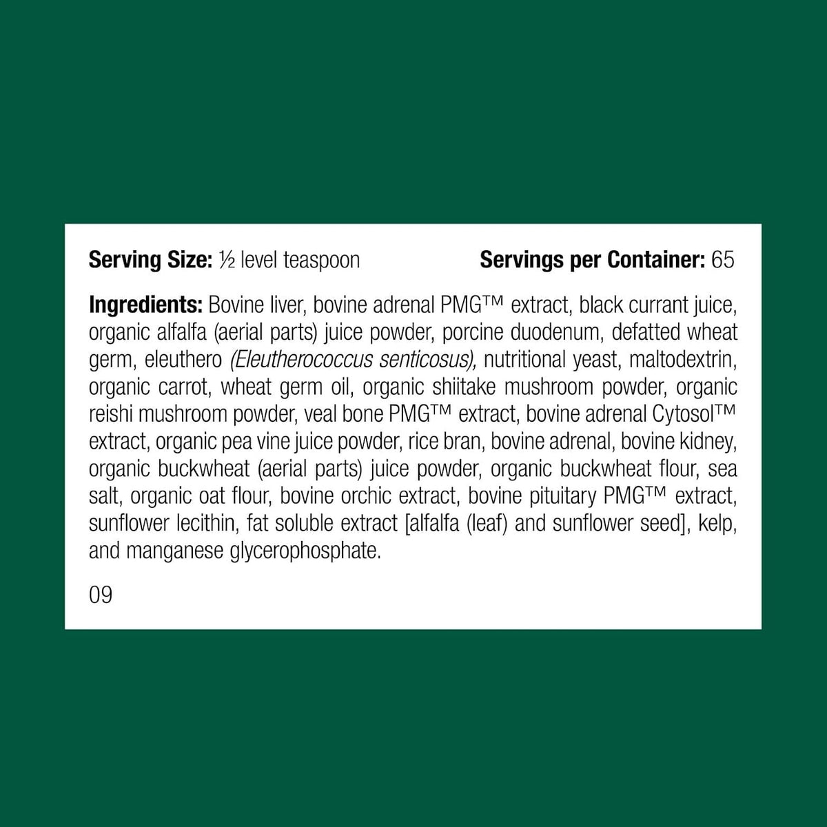 Standard Process Canine Adrenal Support - 100g - görsel 2