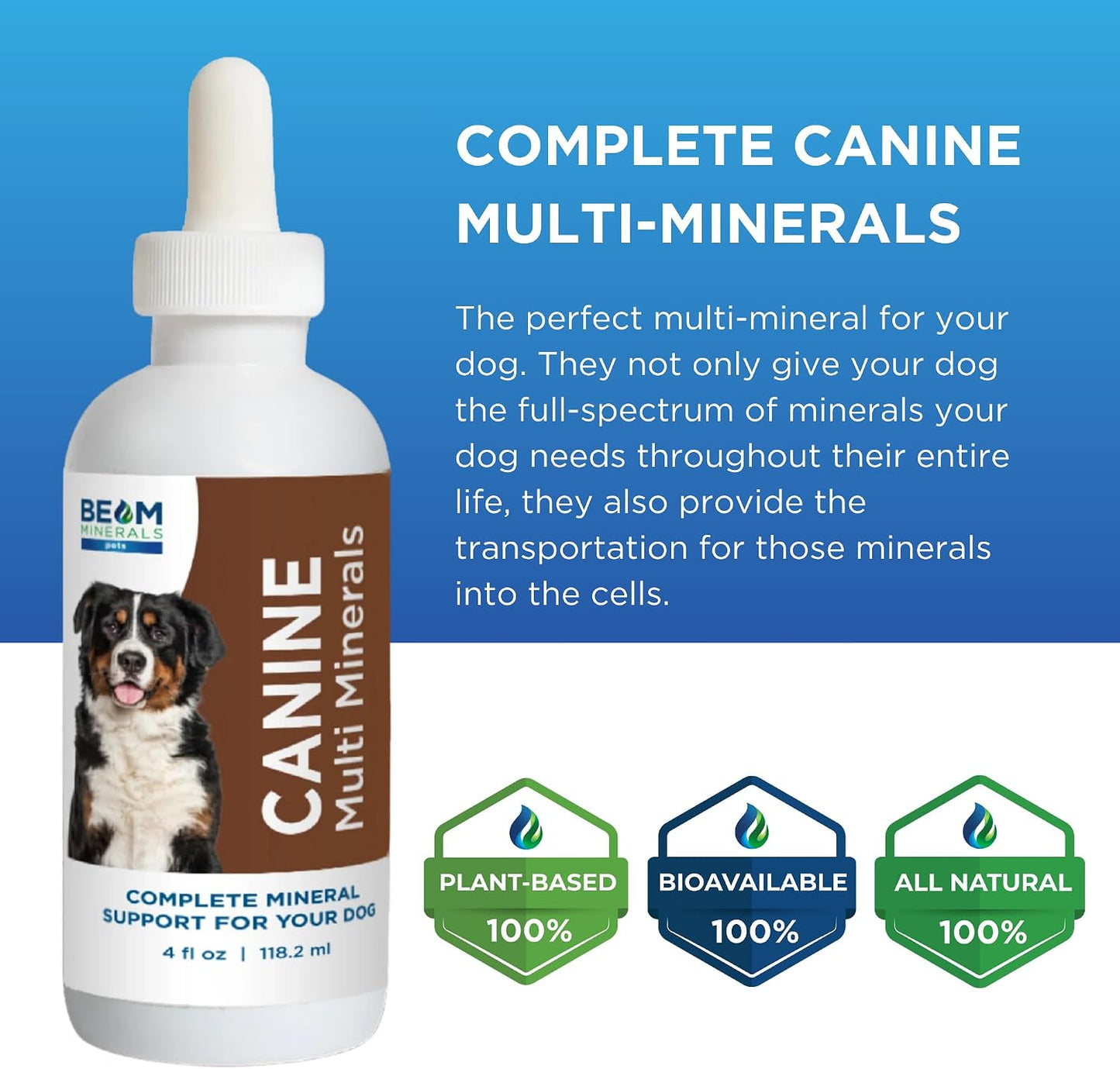 Complete Canine Multi-Minerals | Full-Spectrum Minerals for Dogs | Contains Humic & Fulvic Acid | 118 ml - görsel 4