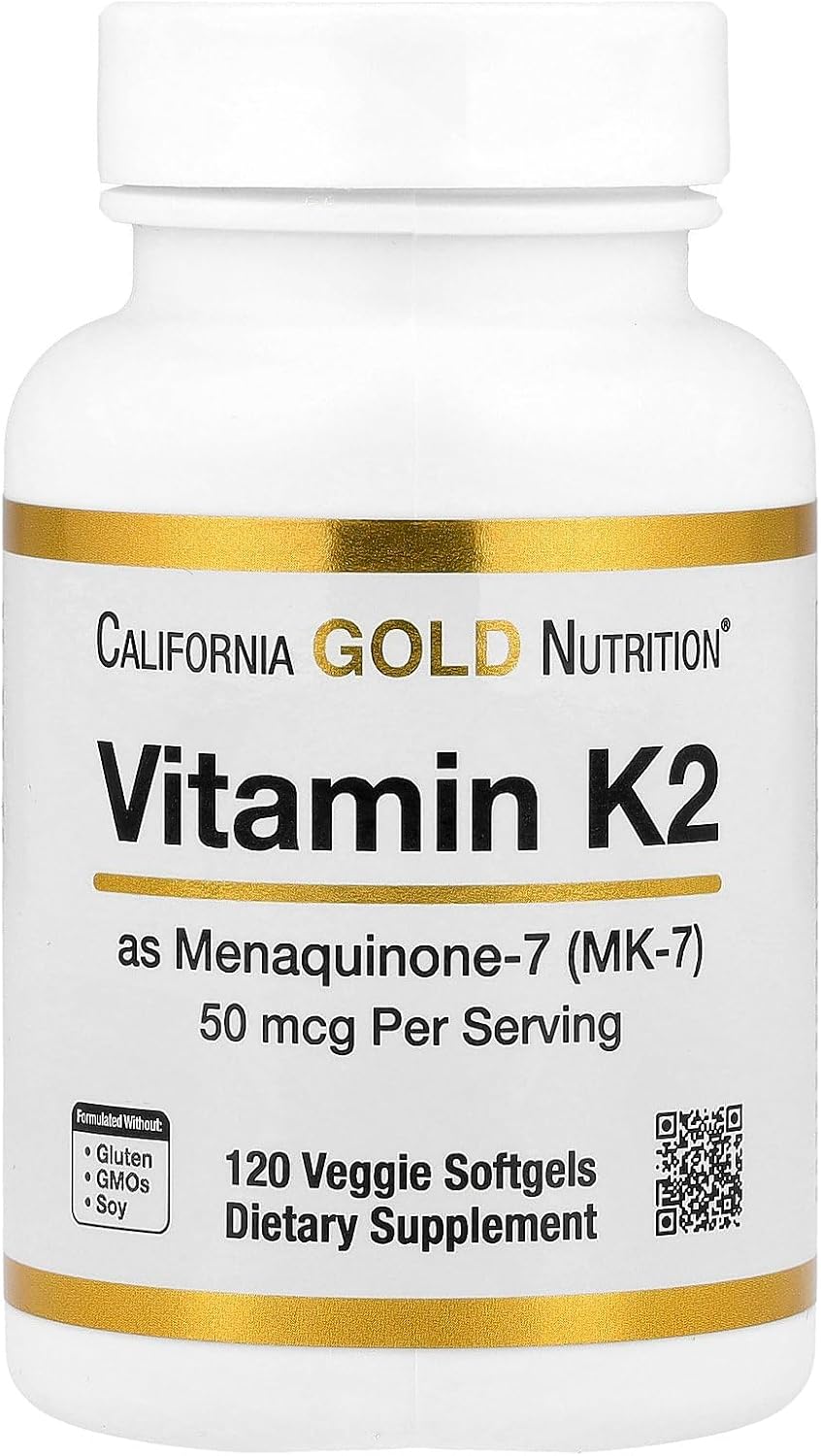 Lake Avenue Vitamin K2 (Menaquinone-7) 50 mcg, 120 Veggie Softgels - görsel 1