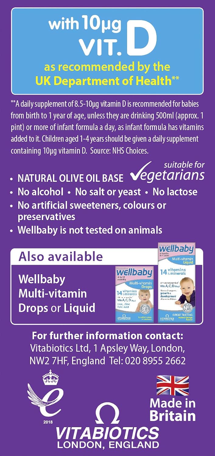 Wellbaby 30 ml Vitamin D Drops - görsel 4