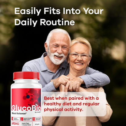 GlucoBio Capsules (5-Pack) – Advanced Formula for Overall Health & Wellness
