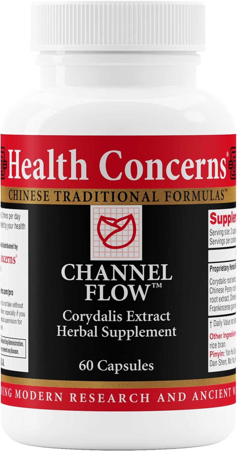 Health Concerns Channel Flow – Muscle Relaxation & Pain Support Supplement – 60 Capsules - görsel 1