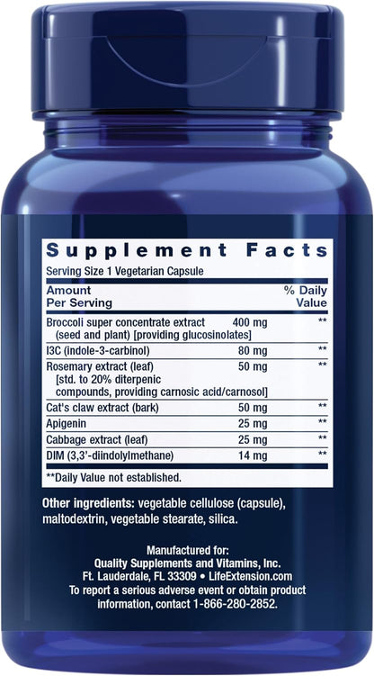 Life Extension Cruciferous Vegetable Extract Blend, 60 Capsules