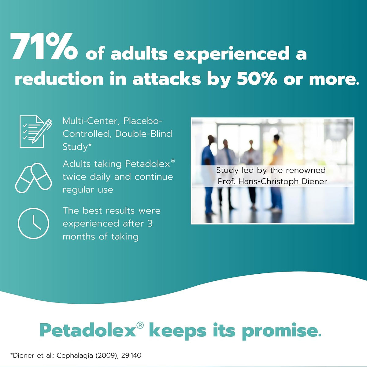 Petadolex Migraine Support - Patented PA-Free Butterbur Root Extract, 75mg, 60 Capsules - görsel 3