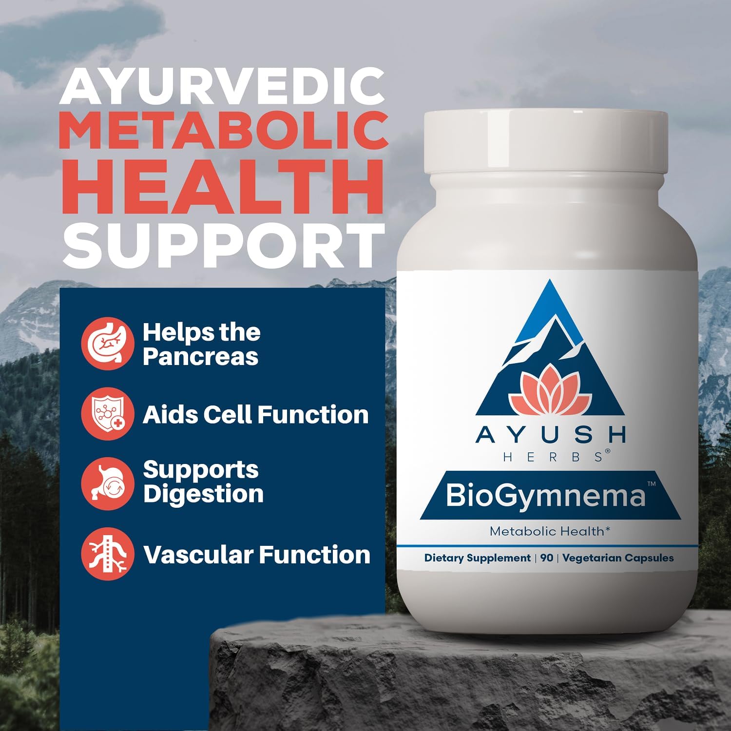 Ayush Herbs BioGymnema - Metabolic Support Herb Blend - görsel 2