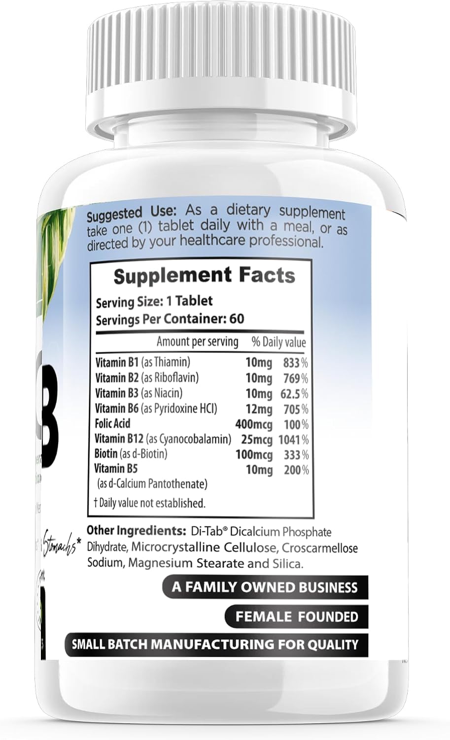 Forte Naturals Vitamin B Complex with Biotin & Folic Acid, 60 Capsules - görsel 3