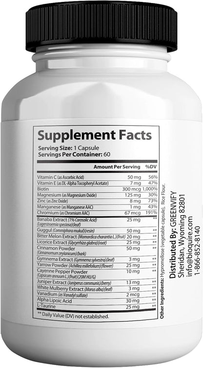 Gluco Proven Max, Daily Wellness Support Food Supplement with Vitamins and Minerals, 60 Capsules