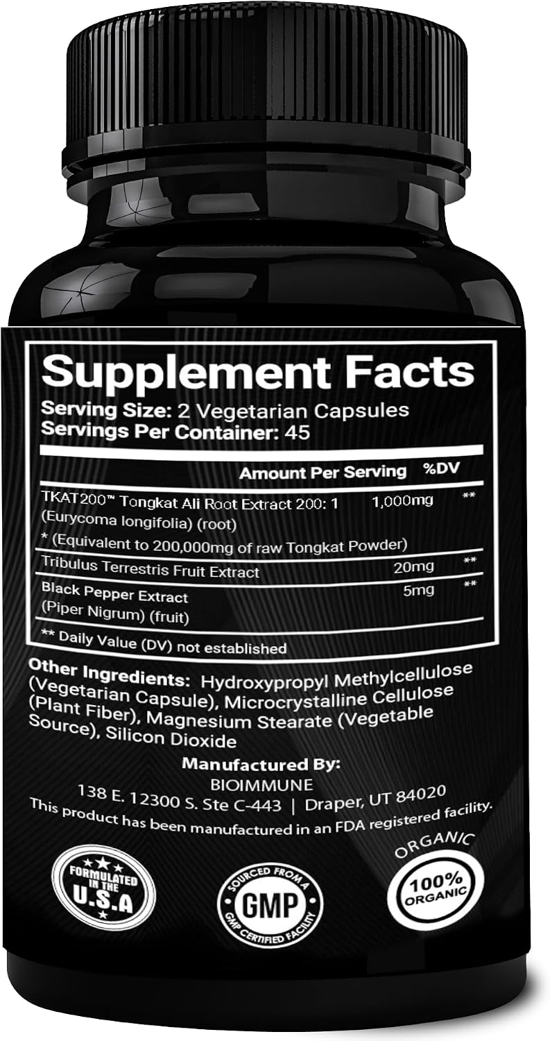 BioImmune Tongkat Ali Ultra Concentrated Extract Capsules - görsel 6
