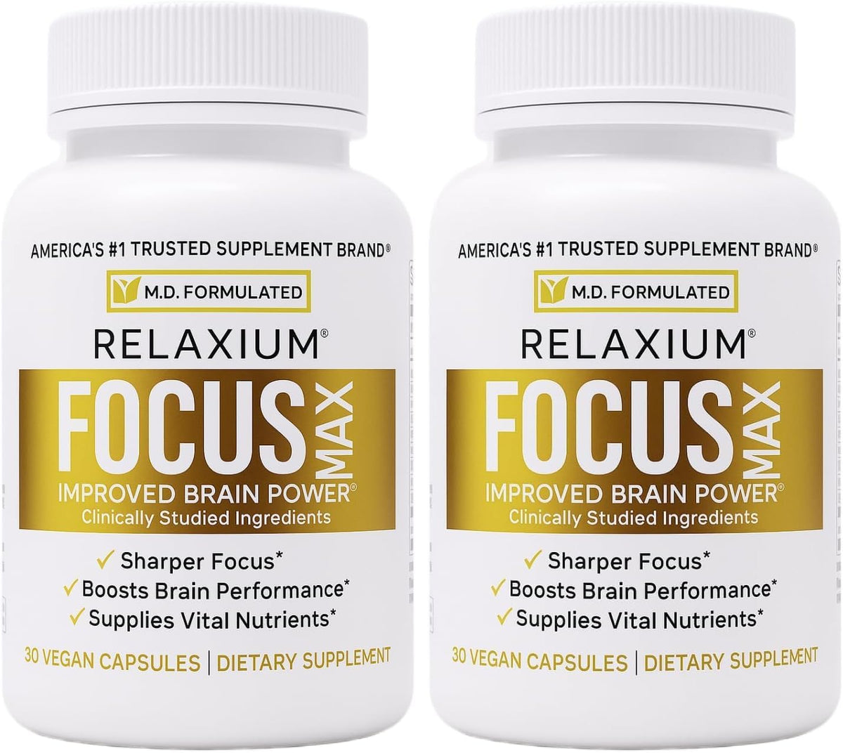 Relaxium FocusMax - Brain and Focus Supplement for Mental Clarity, Memory, and Concentration, 30 Vegan Capsules - görsel 8
