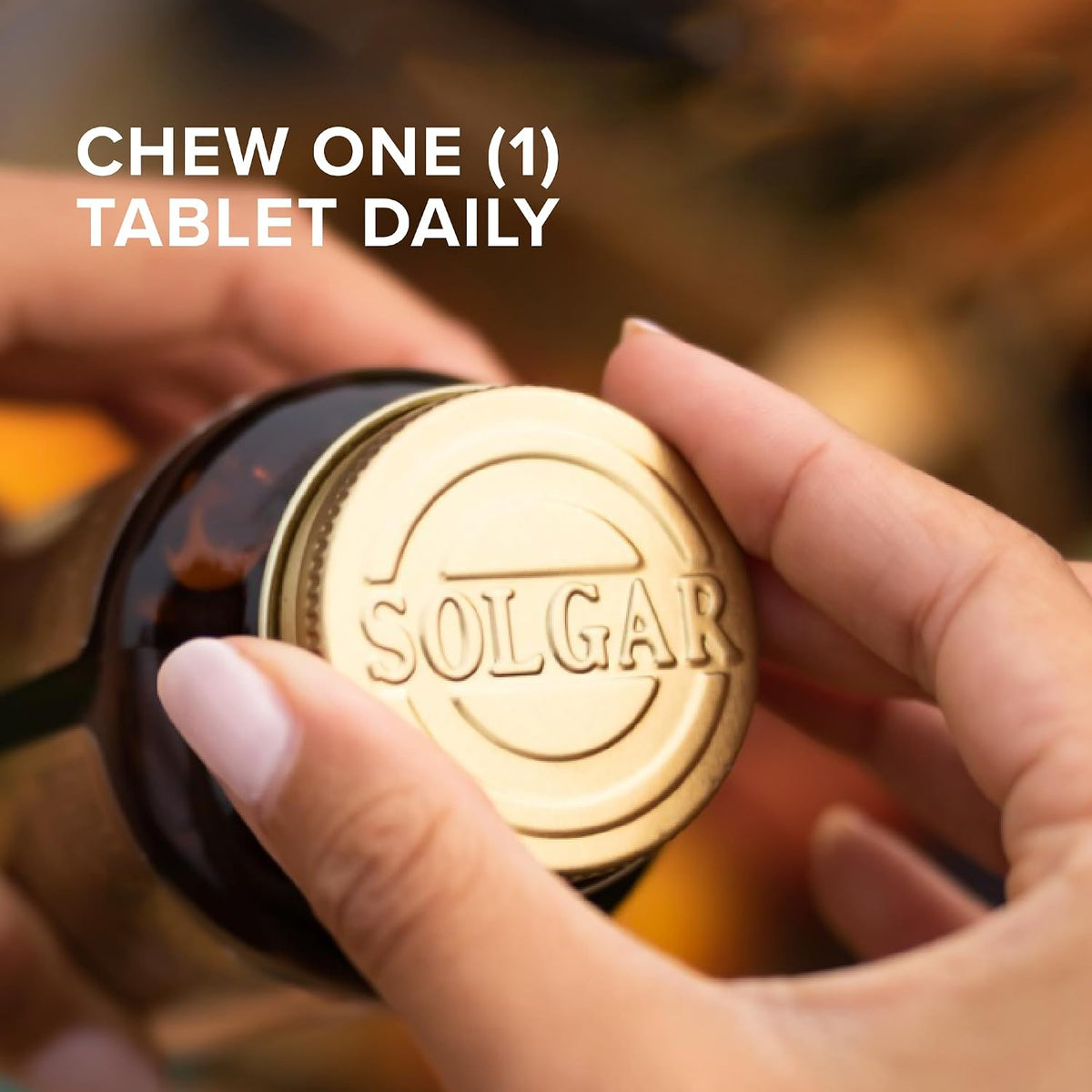 Solgar Vitamin D3 (Cholecalciferol) 25 mcg (1000 IU) Chewable Tablets, Natural Strawberry & Banana - 100 Tablets - görsel 3