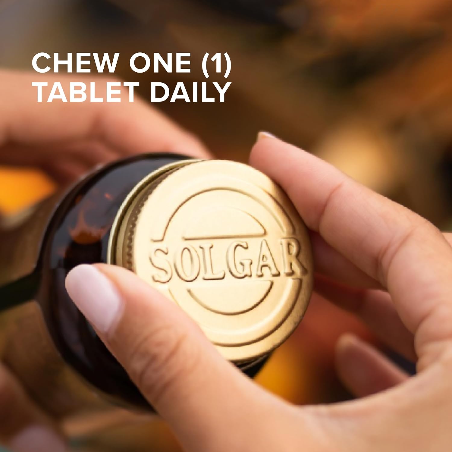 Solgar Vitamin D3 (Cholecalciferol) 25 mcg (1000 IU) Chewable Tablets, Natural Strawberry & Banana - 100 Tablets - görsel 3