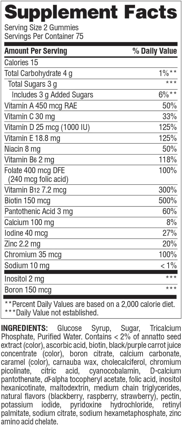 Nature's Wonder Women's Multivitamin Gummies – for Energy, Bone & Immune Support, 150 Count - görsel 9