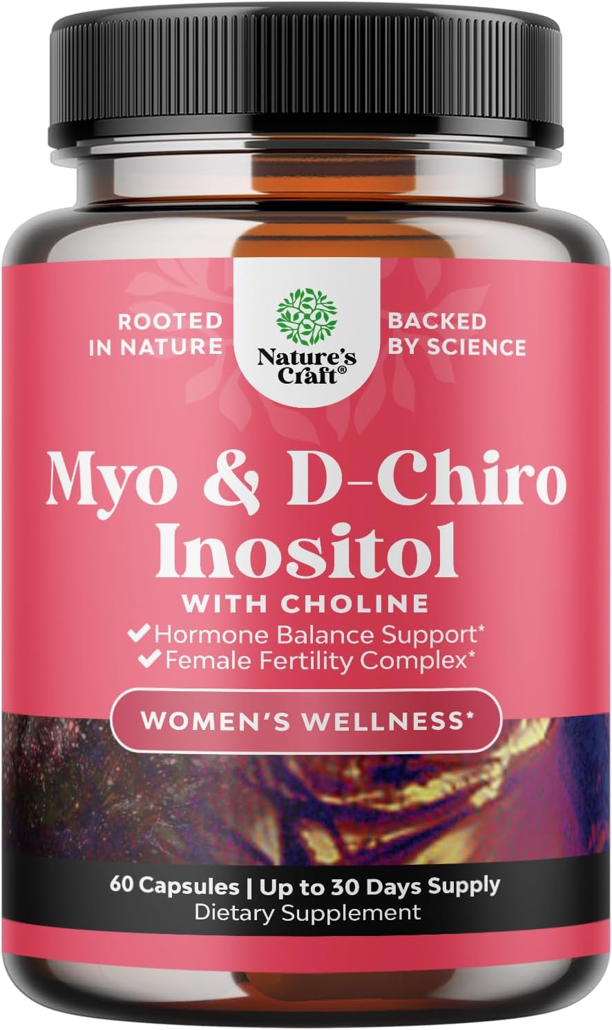 Myo-Inositol & D-Chiro Inositol Capsules - Choline Inositol Supplement for Menstrual Cycle and Fertility Support - görsel 9