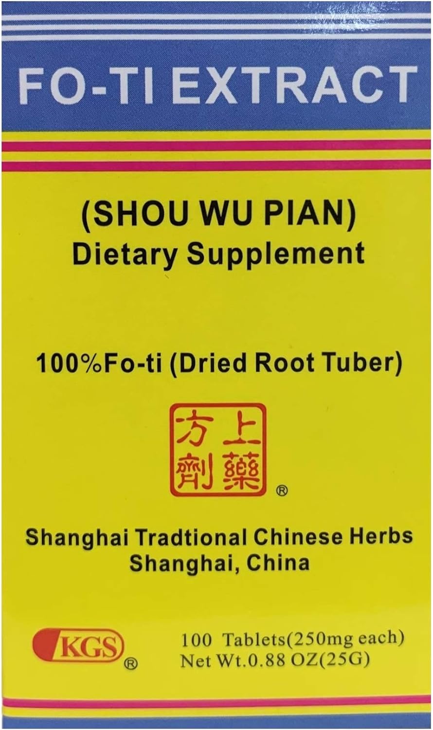 Toeah Shou Wu Tablets (Fo-Ti) - 250mg, 100 Tablets - görsel 1