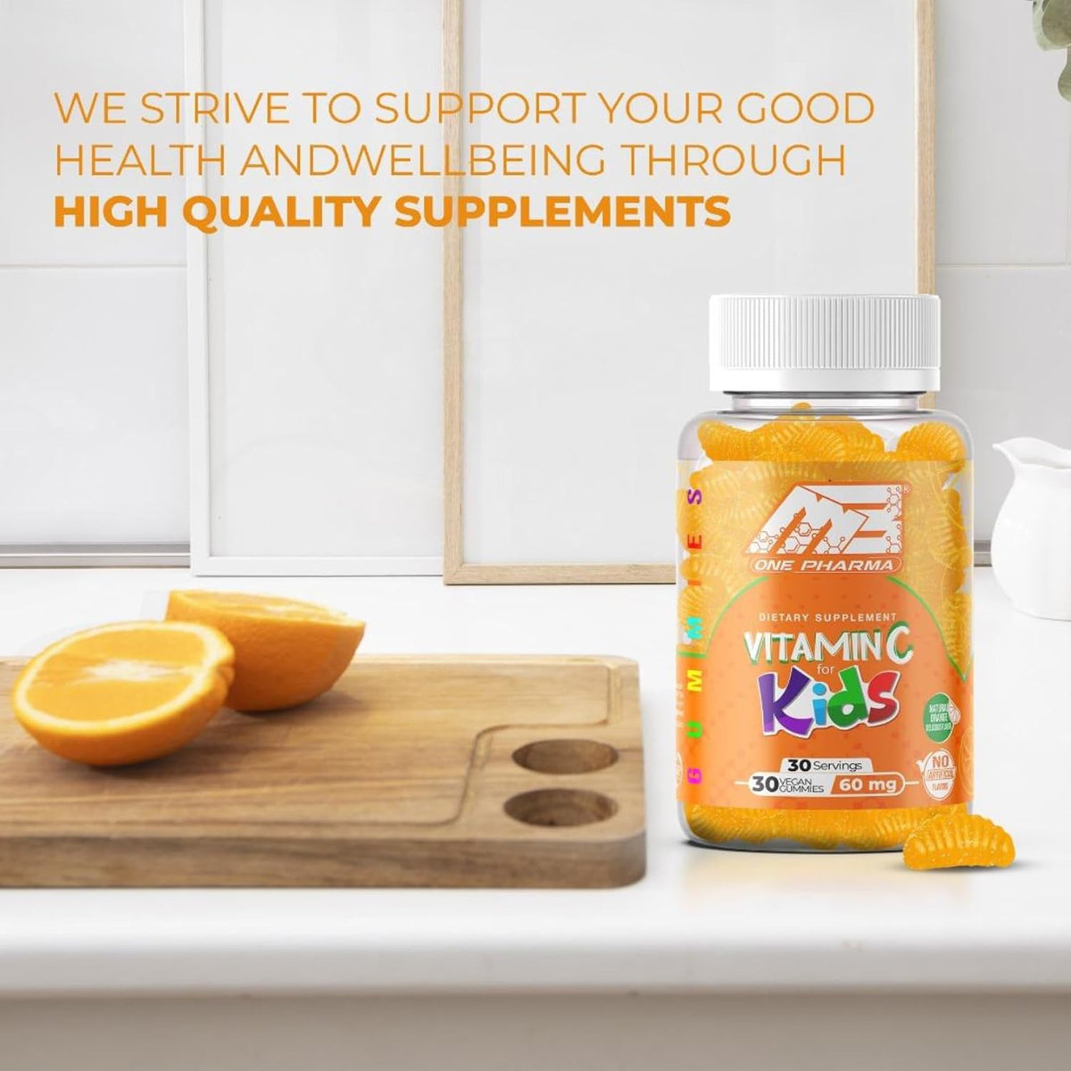 MB One Pharma Kids Vitamin C Gummies – Natural Orange Flavour (30-Day Supply) - görsel 5