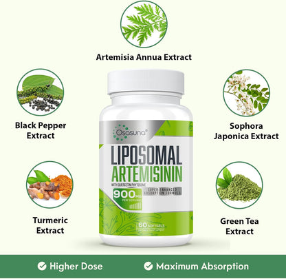 Osasuna Liposomal Artemisinin with Quercetin Phytosome – 60 Softgels (2 Months Supply)