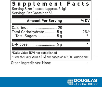 Douglas Laboratories Corvalen – Pure D-Ribose Powder (288.6 g)