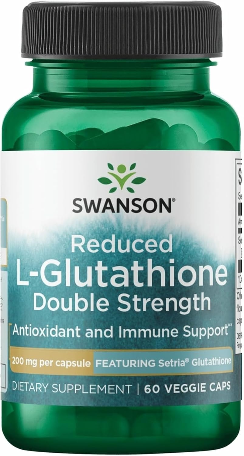 Swanson Amino Acid High Potency L-Glutathione 200 mg 60 Veg Capsules - görsel 1