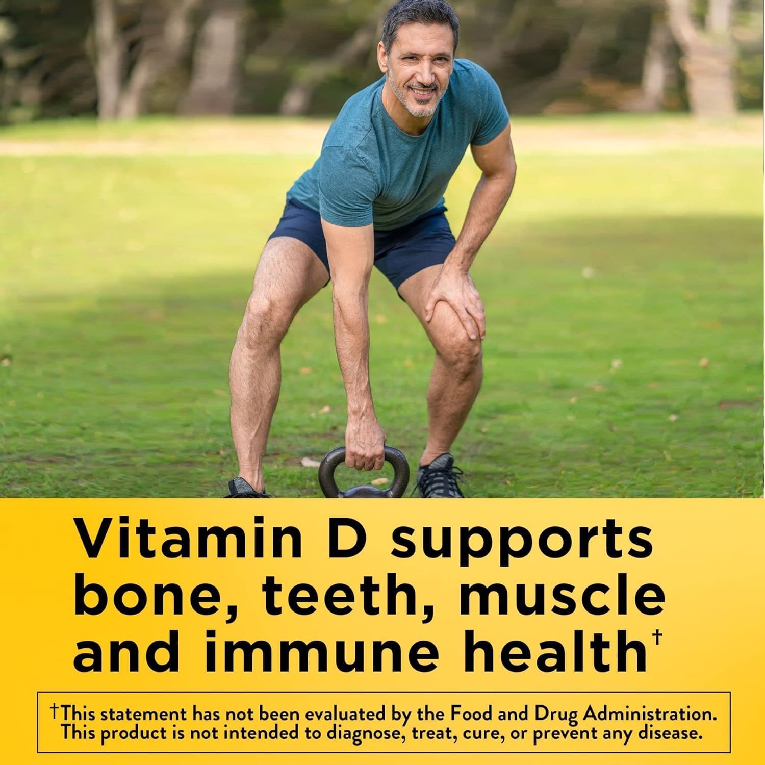 Nature Made Vitamin D3 + K2, 5000 IU (125 µg) with Vitamin K2, 30 Soft gel capsules (Pack of 2) - görsel 2