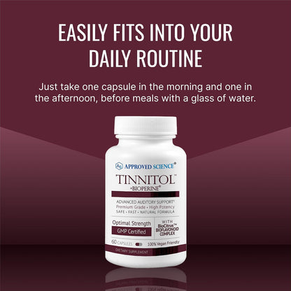 Approved Science Tinnitol - Tinnitus Support Supplement - 60 Capsules