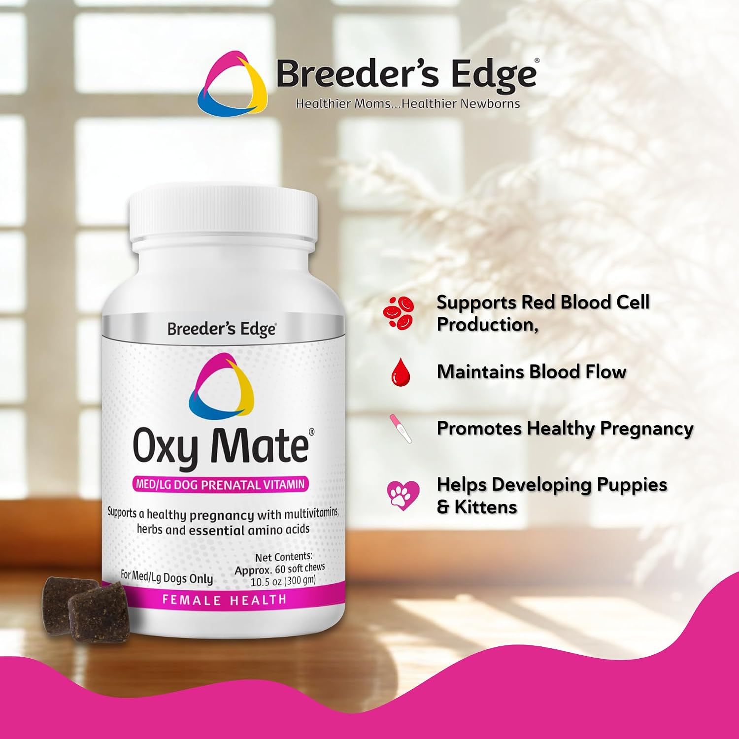 Breeder's Edge Oxy Mate Prenatal Soft Chews for Dogs and Cats - görsel 3