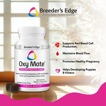 Breeder's Edge Oxy Mate Prenatal Soft Chews for Dogs and Cats
