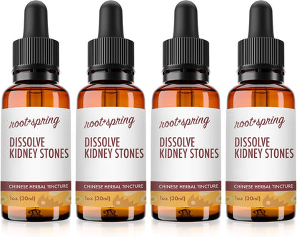 root + spring Dissolve Kidney Stones Liquid Extract – TCM Herbal Tincture (2-Pack, 30 ml each)