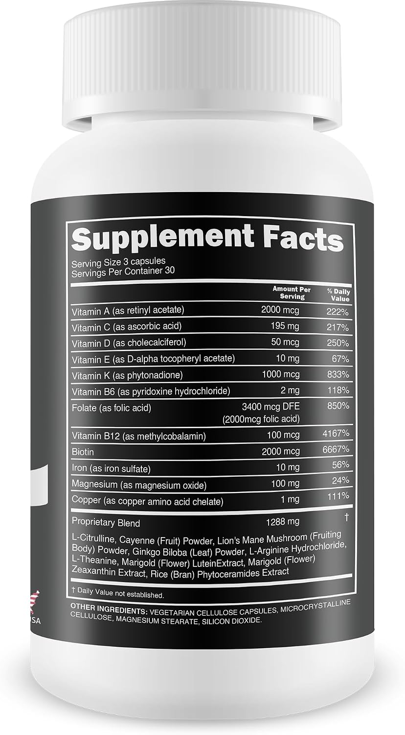 Silk Advanced Biotin Complex – Hair, Skin & Nails Support Supplement - görsel 2