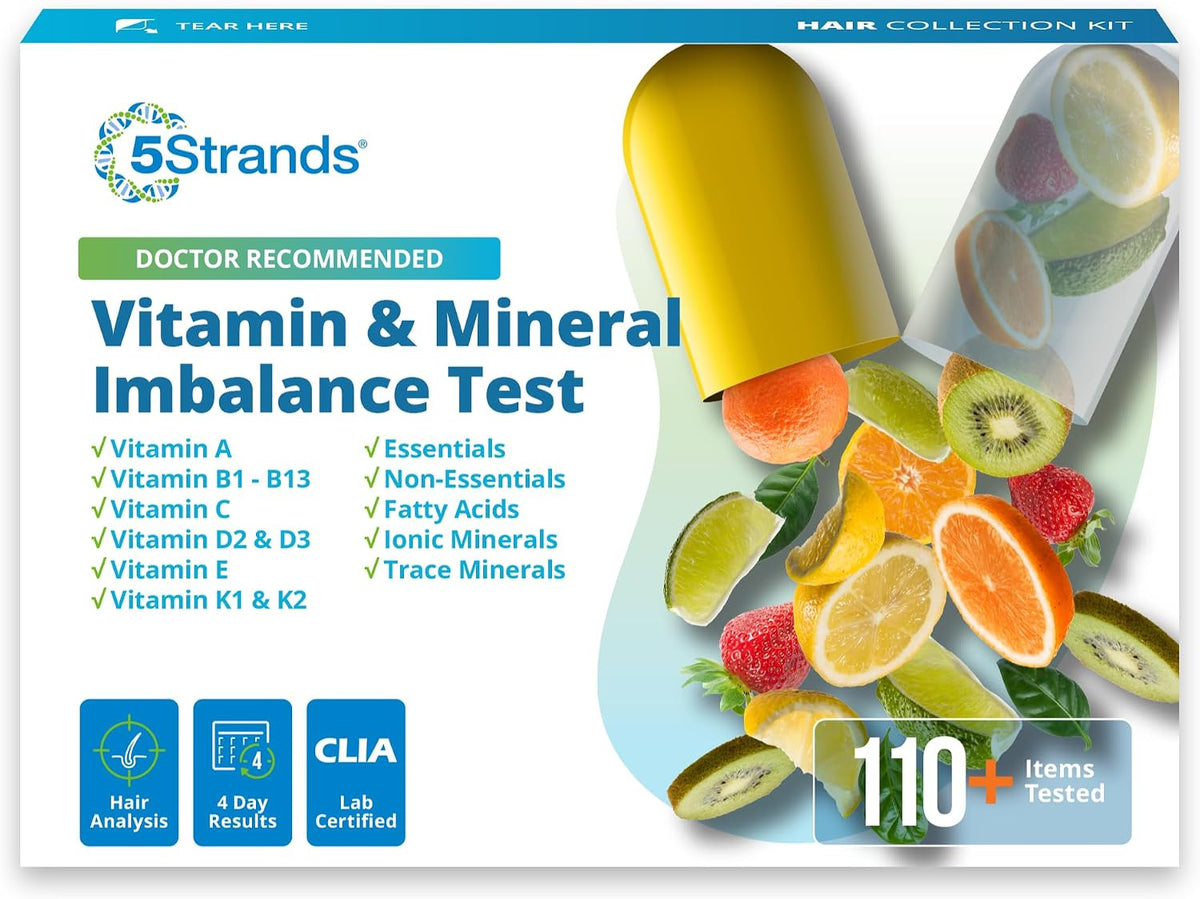 5Strands Nutrition Test – At-Home Hair Analyse for 112 Vitamins, Minerals & Amino Acids - görsel 1