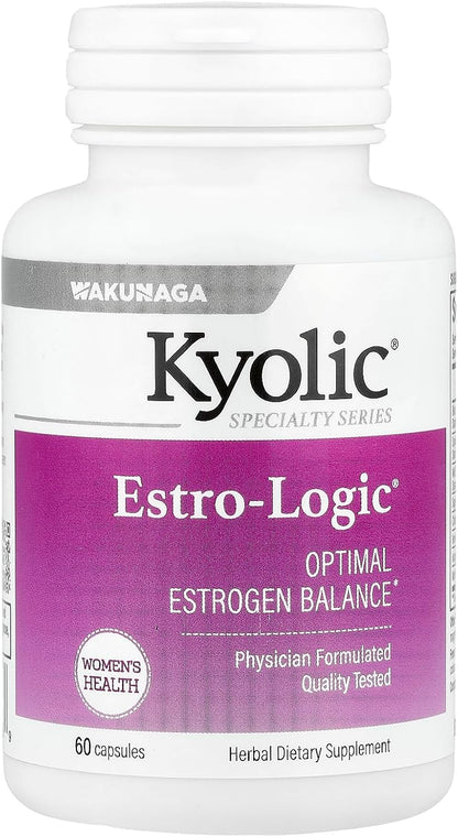 Estro Logic by Kyolic - Menopausal Support with Black Cohosh & Soy Isoflavones - 60 Capsules