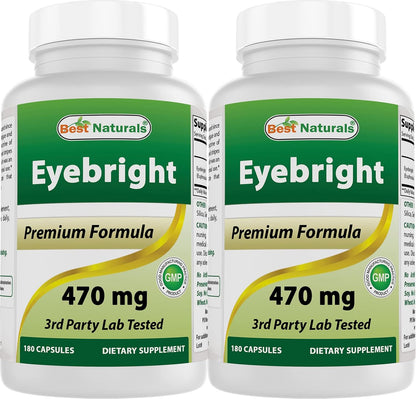 Best Naturals Eyebright 470 mg – 180 Capsules (Pack of 3)