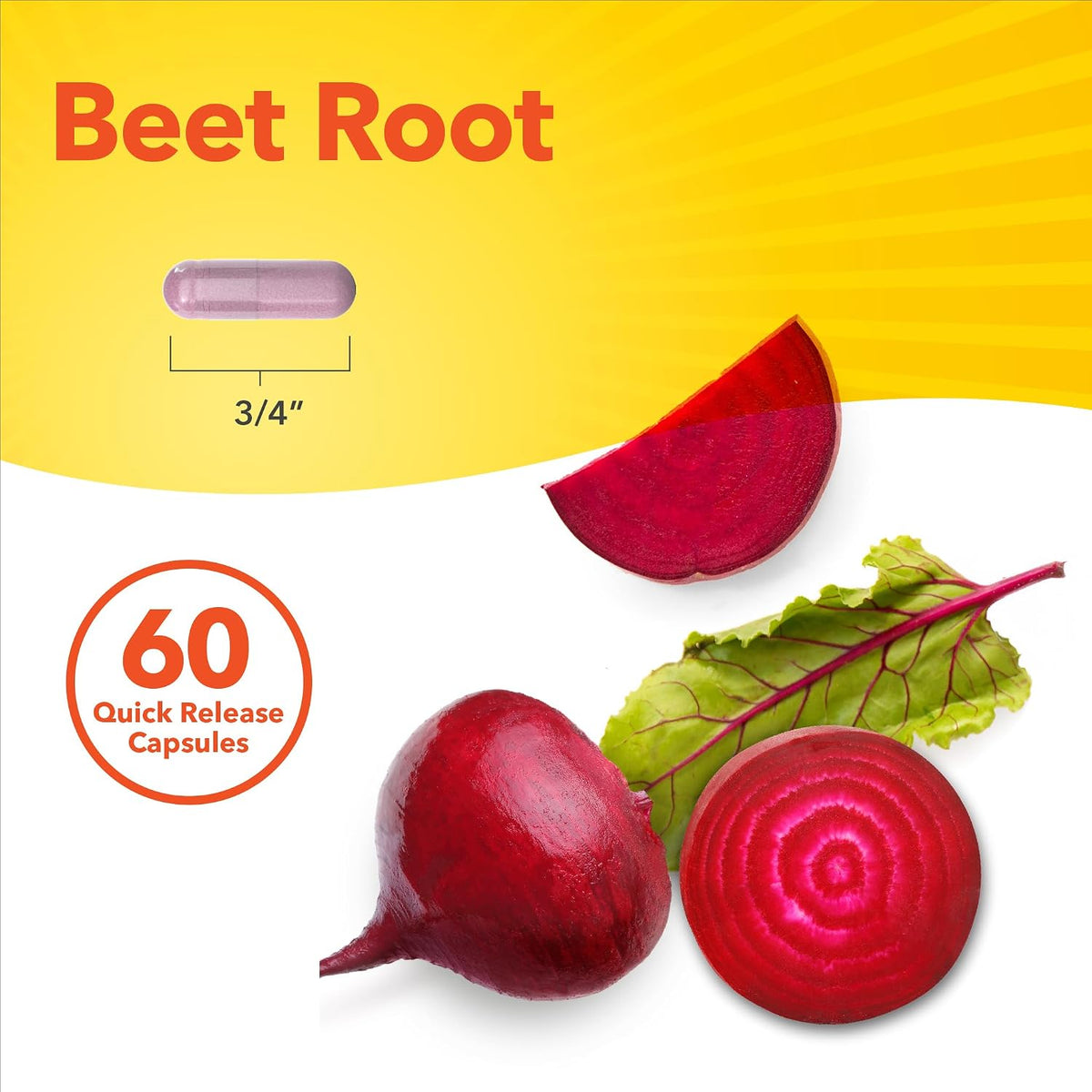 Sundance Beetroot Capsules | 1000mg | 60 Capsules | Superfood Extract | Non-GMO & Gluten-free Supplement - görsel 6