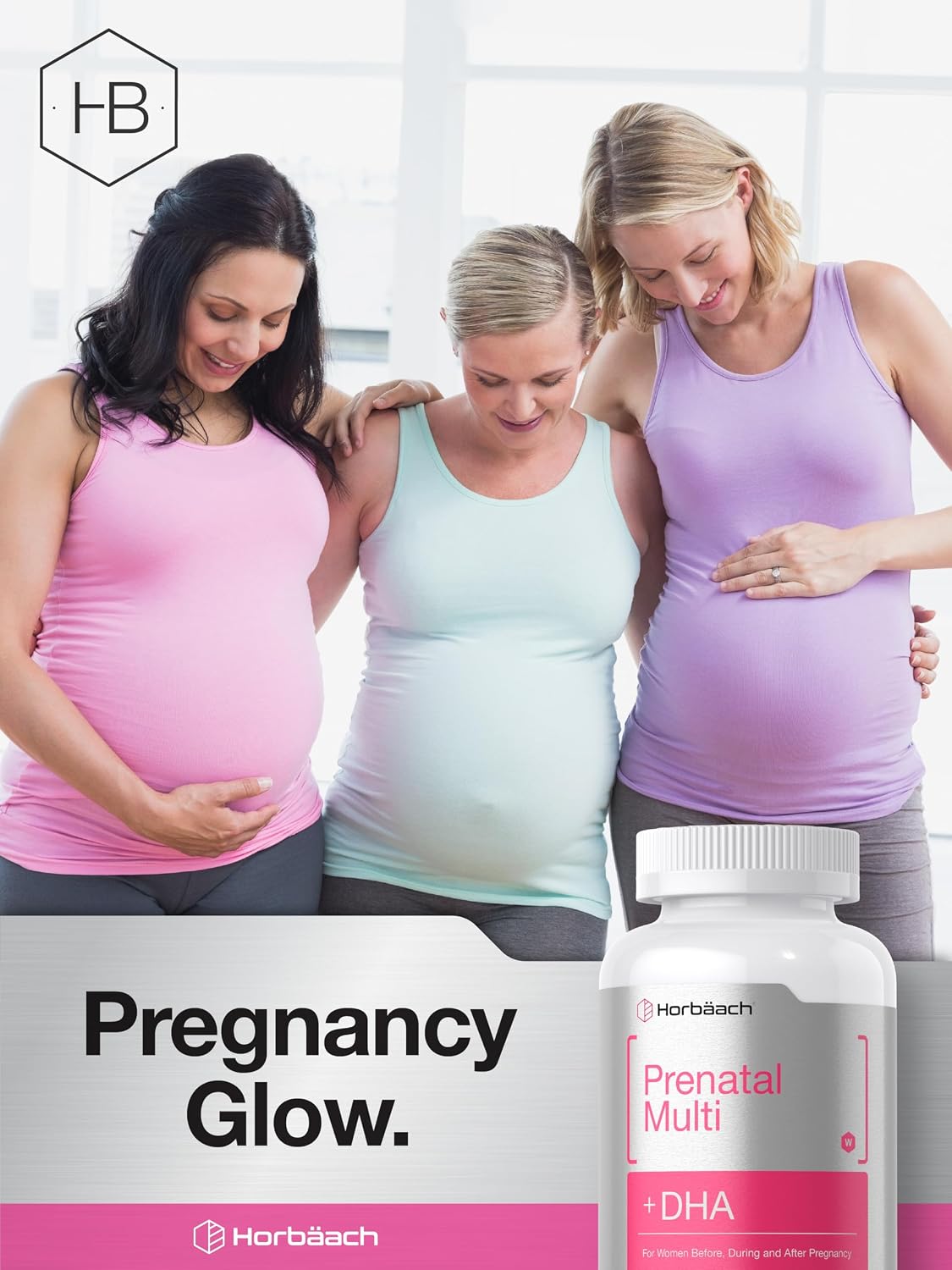 Horbäach Women's Prenatal Multivitamin with DHA, Iron and Folic Acid - 70 Soft gel capsules - görsel 8