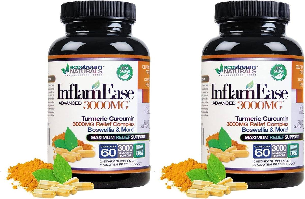 The Original InflamEase Day or Night Uses, 3000 mg Triple Strength, 60 Capsules - görsel 9
