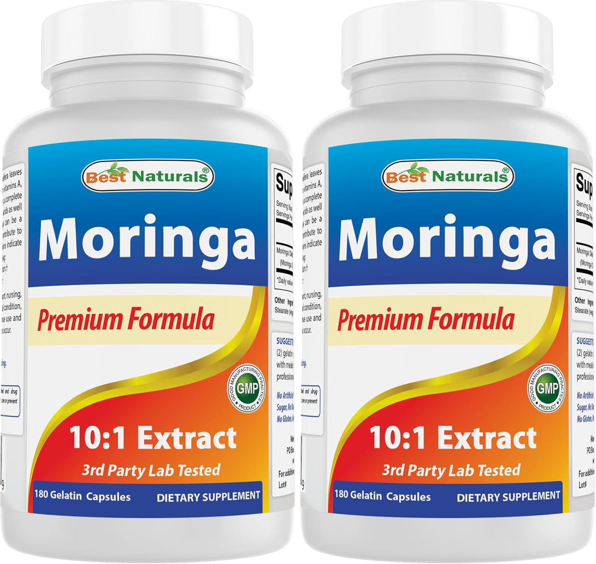 Best Naturals Moringa Extract 10:1 1500mg per Serving – 180 Capsules – Superfood Nutrients for Daily Wellbeing - görsel 10