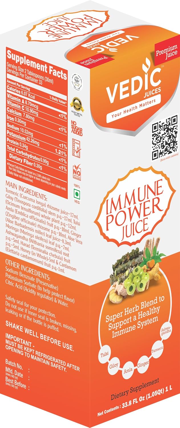 Vedic Immune Power Juice 1 Litre – Powerful Multi-Herb Blend for Immunity - görsel 3
