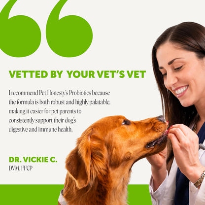 6 Billion CFU Dog Probiotics with Prebiotics, Digestive Enzymes, & Fibre - Relief for Occasional Diarrhoea, Gas, Bloating & Itchy Skin - Daily Gut Health & Immune Support for All Dogs (Duck, 90 Chews)