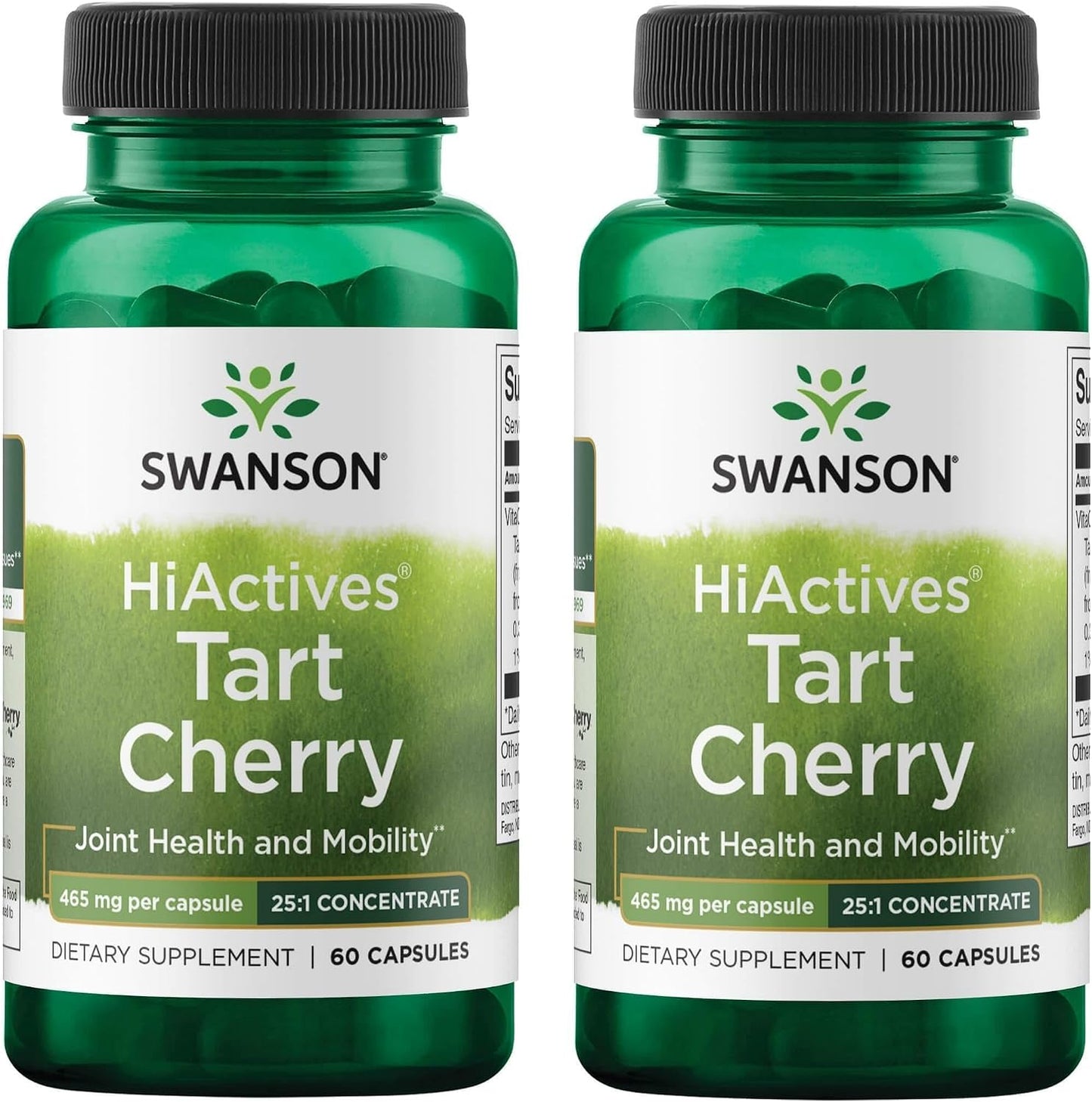 Swanson HiActives Tart Cherry - Food Supplement for Joint Support - 60 Capsules, 465mg Each - görsel 7